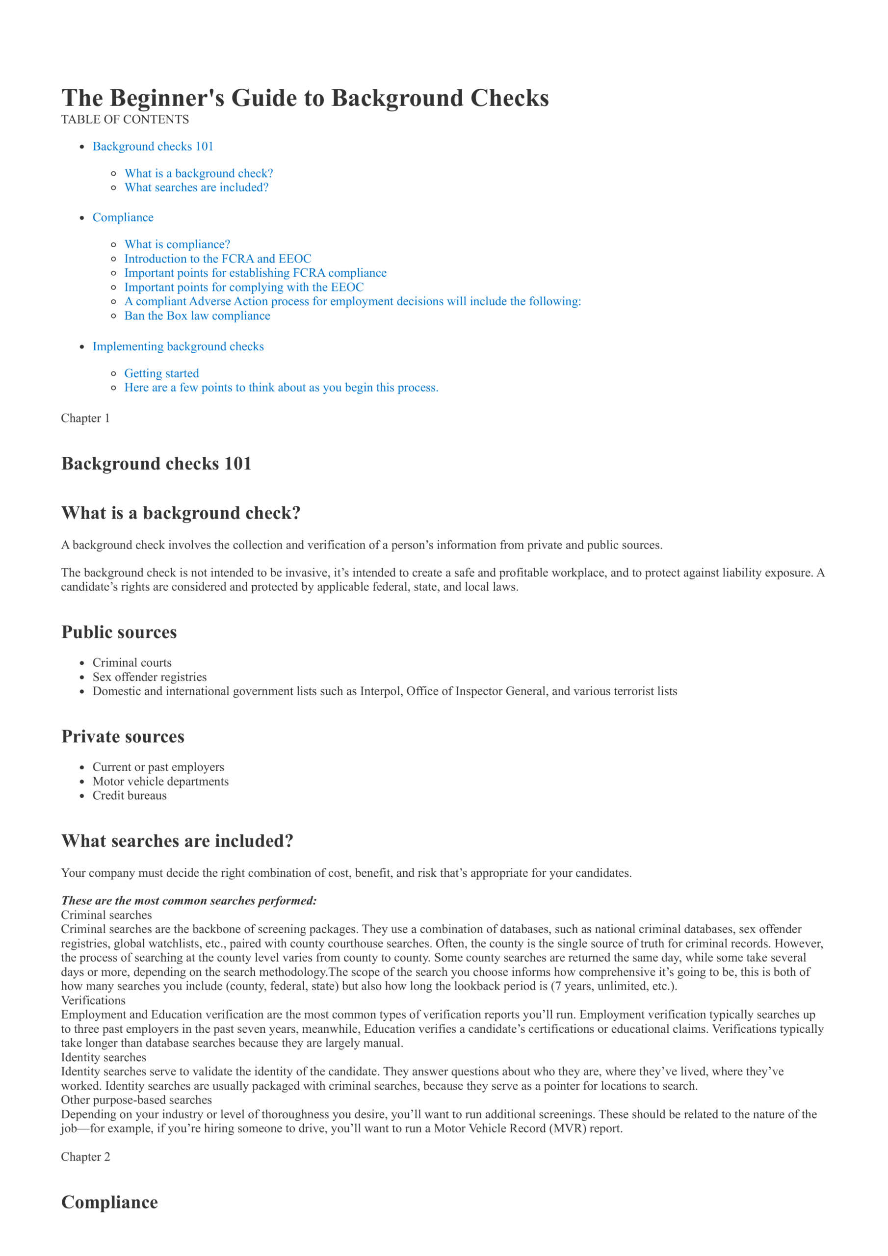 The Beginner’s Guide to Background Checks – My Blog